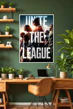 Justice League Movie Poster | Batman, Superman, Wonder Woman, Flash, Aquaman, Cyborg | DC Poster