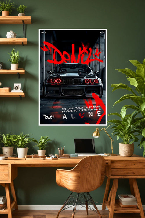 BMW E46 | "Devil" | Car Poster