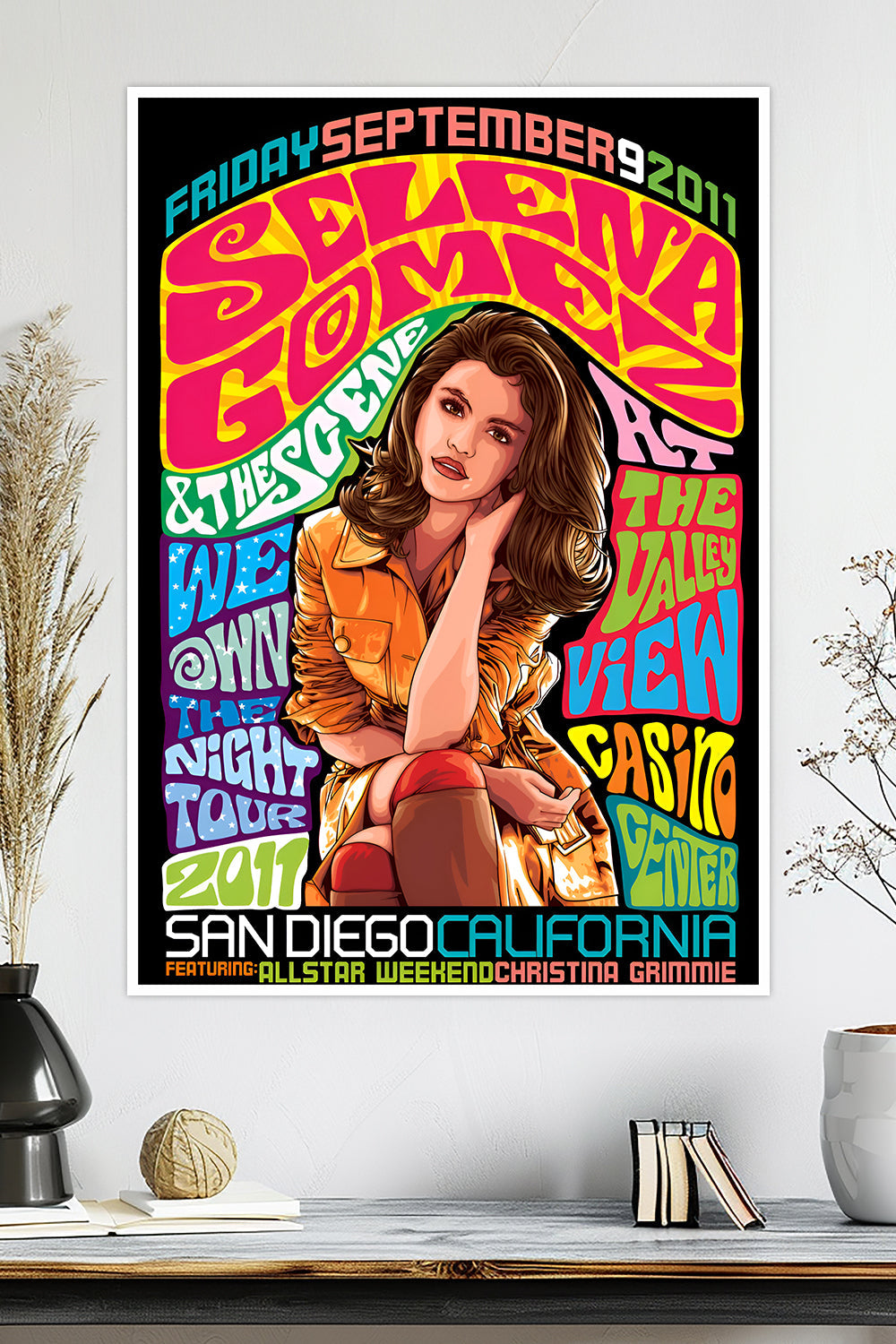 Selena Gomez & The Scene | We Own the Night Tour 2011 | Music Poster