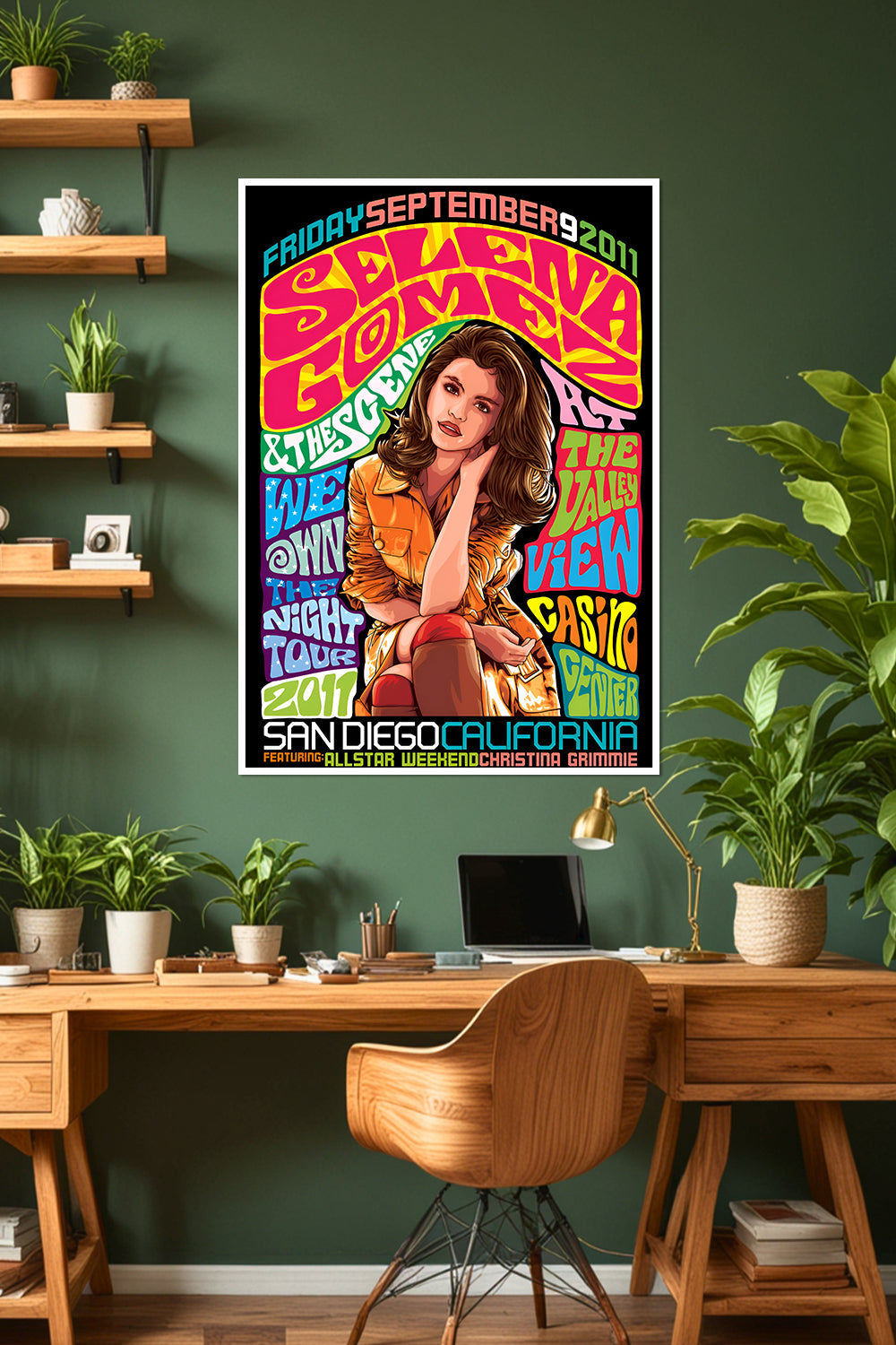 Selena Gomez & The Scene | We Own the Night Tour 2011 | Music Poster