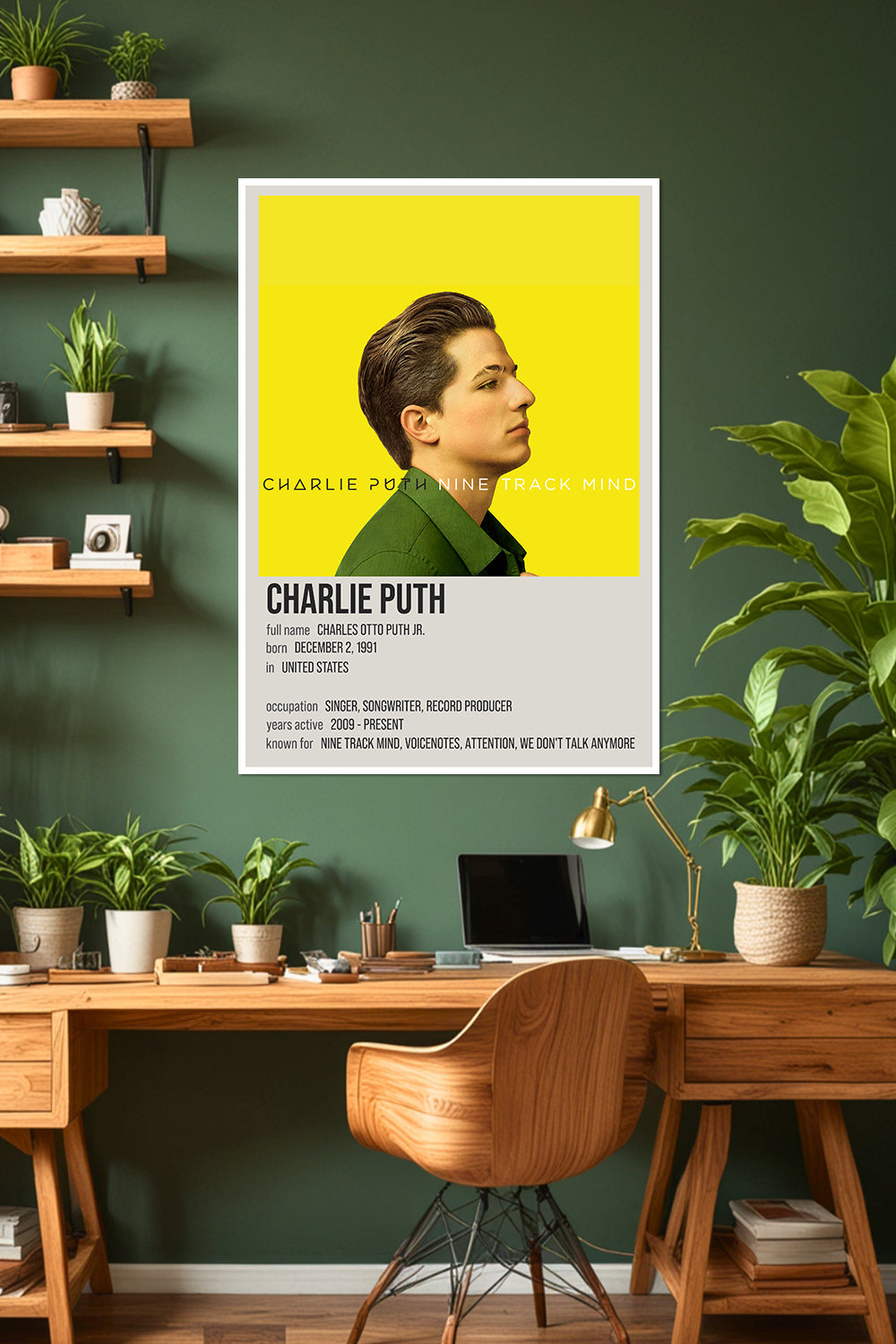 Charlie Puth | Nine Track Mind Album | Music Poster