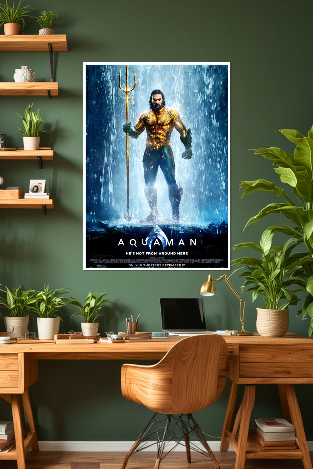 Aquaman Movie Poster | Jason Momoa as King of Atlantis | DC Poster