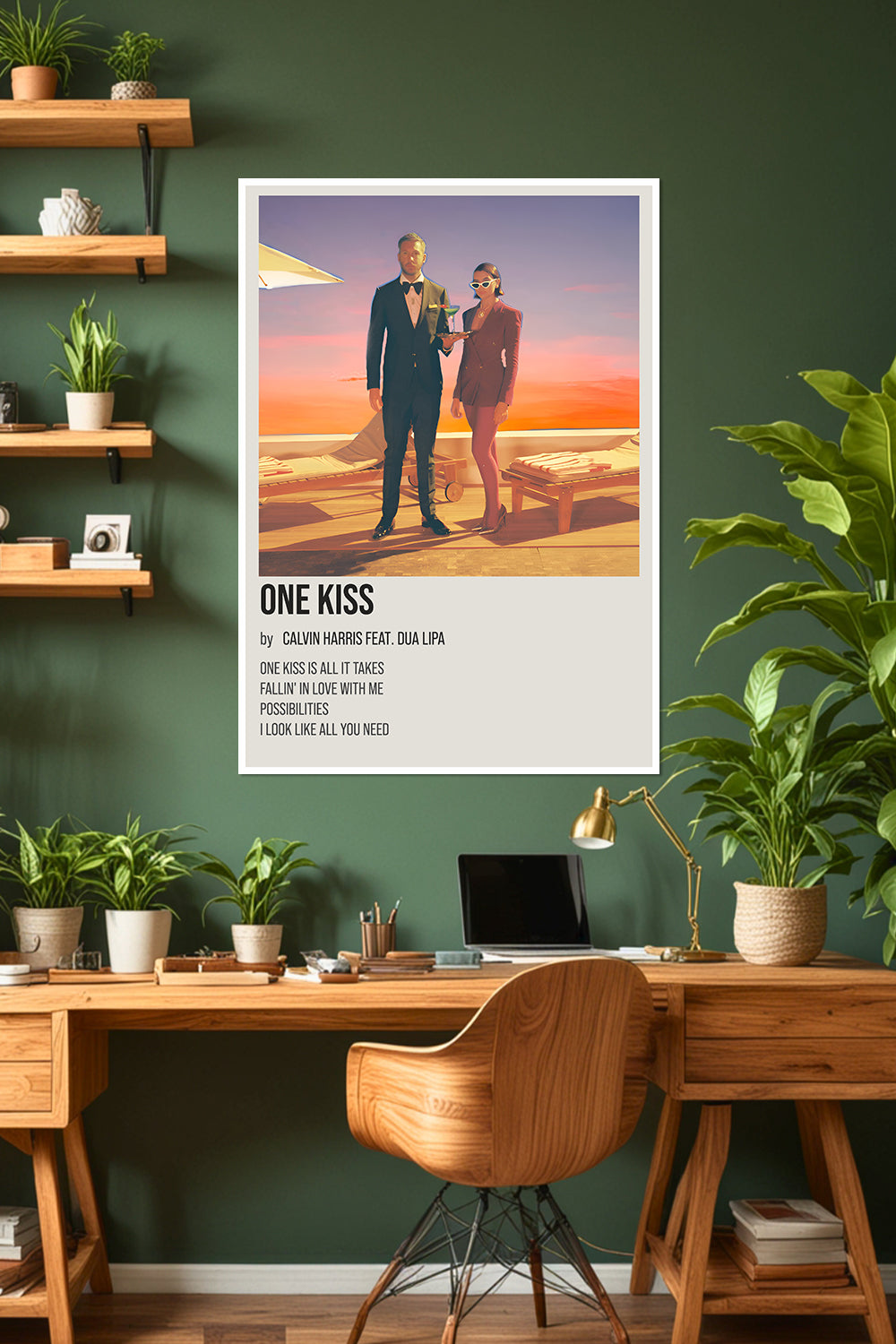 One Kiss | Calvin Harris & Dua Lipa | Music Poster