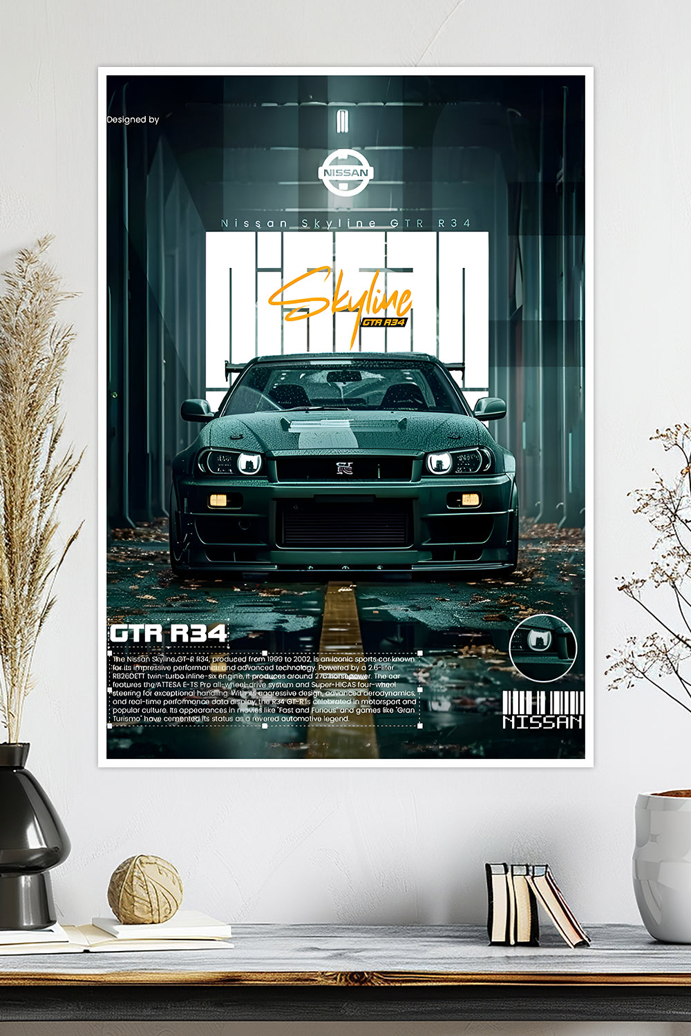 Nissan Skyline GT-R R34 | Car Poster
