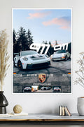 Porsche 911 Generations | GT3 RS & 911 SC | Car Poster