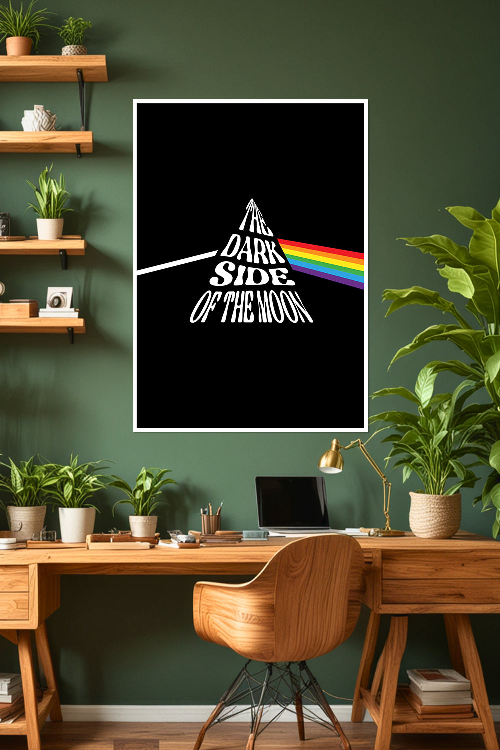 Pink Floyd The Dark Side of the Moon | Psychedelic Rock Album Cover | Music Poster