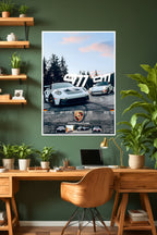 Porsche 911 Generations | GT3 RS & 911 SC | Car Poster