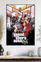 Grand Theft Auto V Poster | GTA 5 | Game Poster