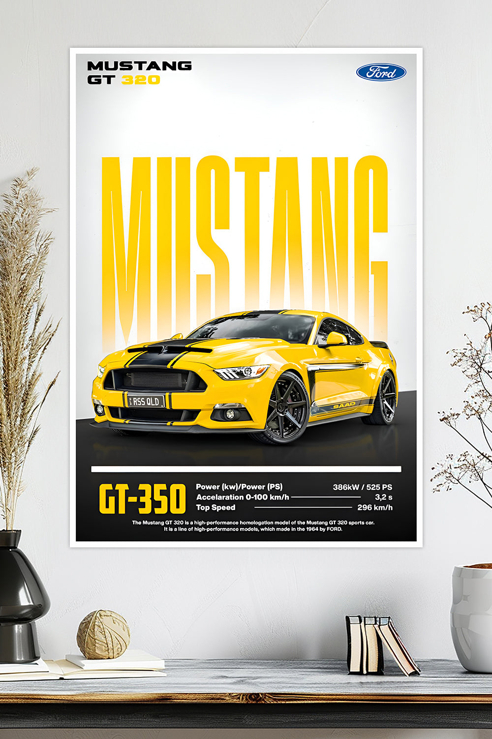 Ford Mustang GT 320 | Car Poster