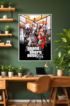 Grand Theft Auto V Poster | GTA 5 | Game Poster