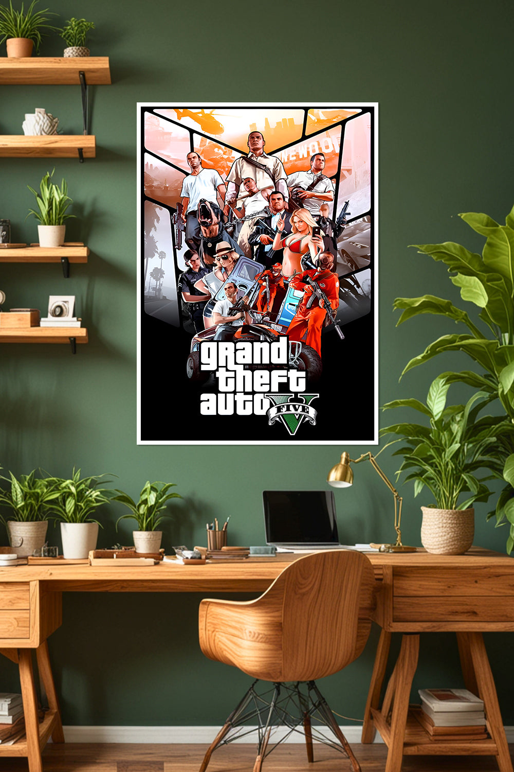Grand Theft Auto V Poster | GTA 5 | Game Poster