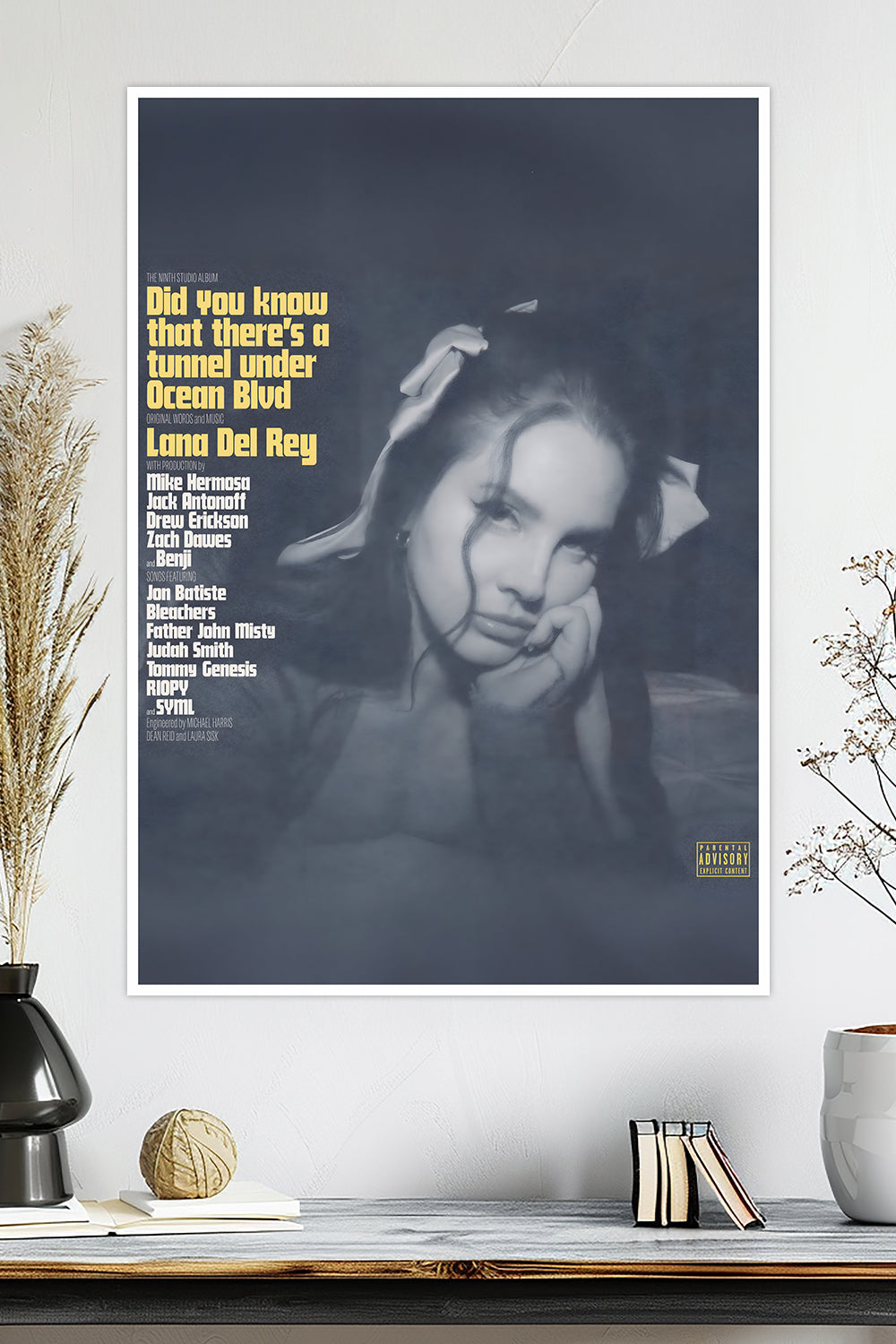 Lana Del Rey Tunnel Under Ocean Blvd | Music Poster