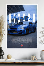 Nissan Skyline GT-R R34 | Car Poster