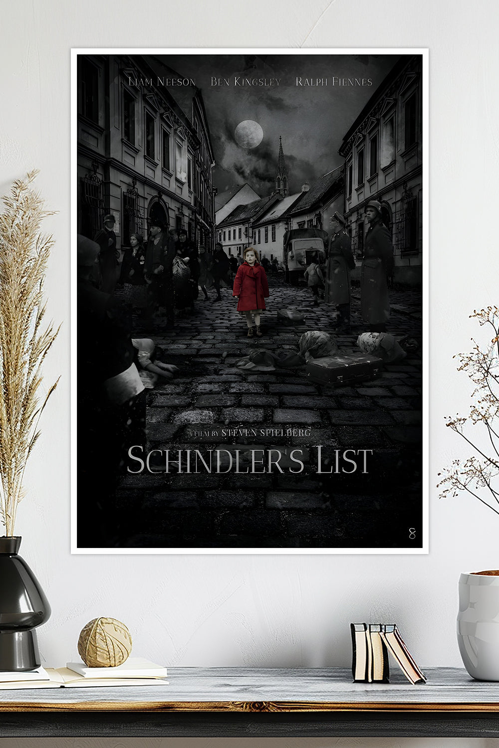 Schindler's List | Liam Neeson & Ralph Fiennes | Steven Spielberg | Movie Poster