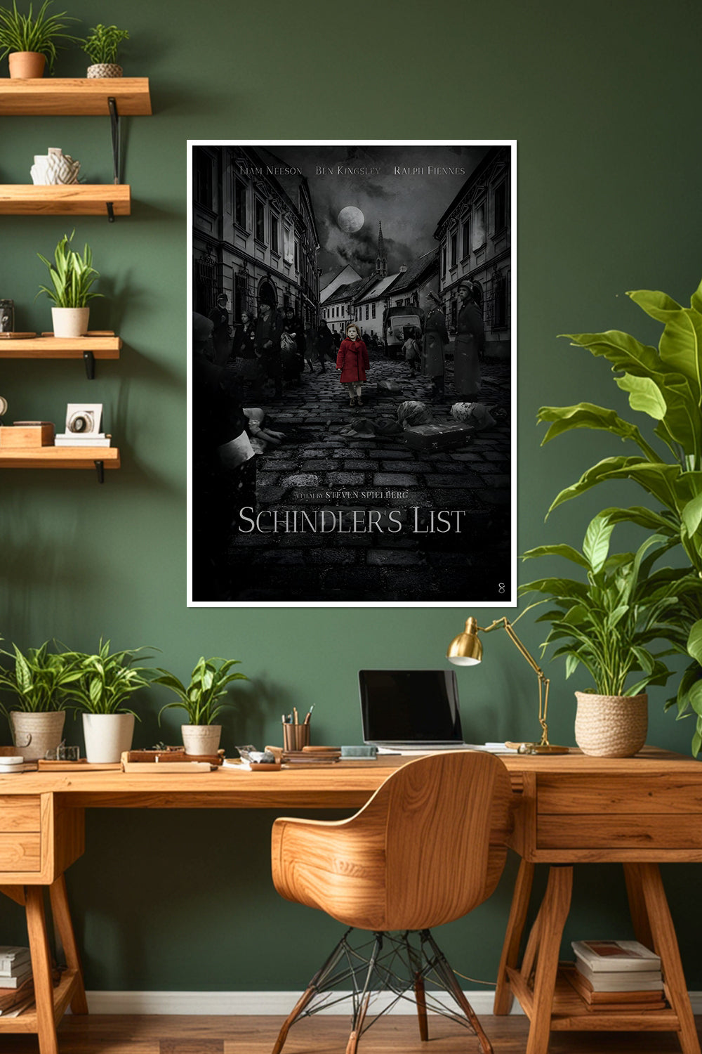 Schindler's List | Liam Neeson & Ralph Fiennes | Steven Spielberg | Movie Poster
