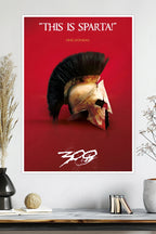 300 Movie Poster | Spartan Warrior | This Is Sparta | Movie Poster