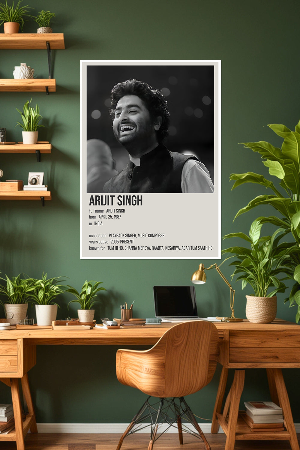 Arijit Singh | Bollywood Music Legend Poster | Indian Playback Singer | Music Poster