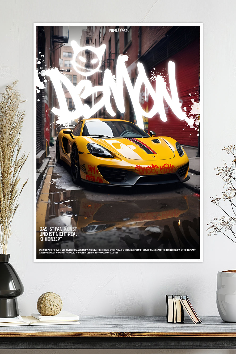 McLaren 600LT | AI Concept | Car Poster