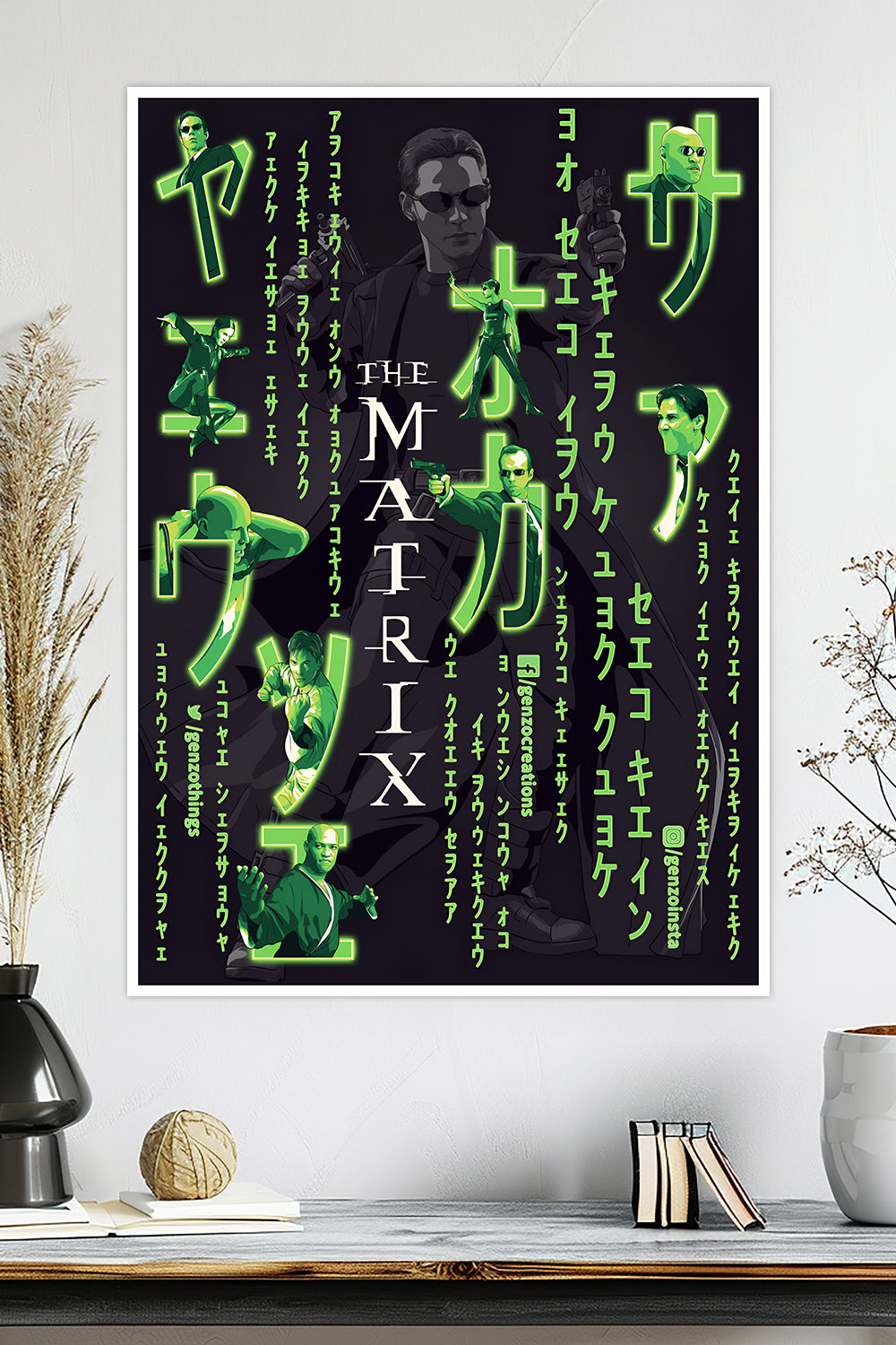 The Matrix | Neo in Japanese Katakana | Movie Poster