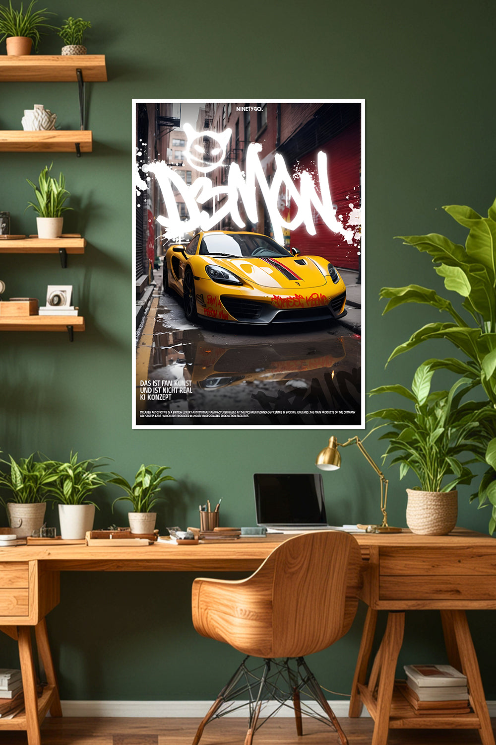 McLaren 600LT | AI Concept | Car Poster