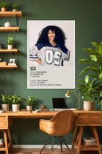 SZA | R&B Queen Poster | Music Poster