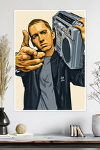 Eminem | Slim Shady | Marshall Mathers | Rap God | Music Poster
