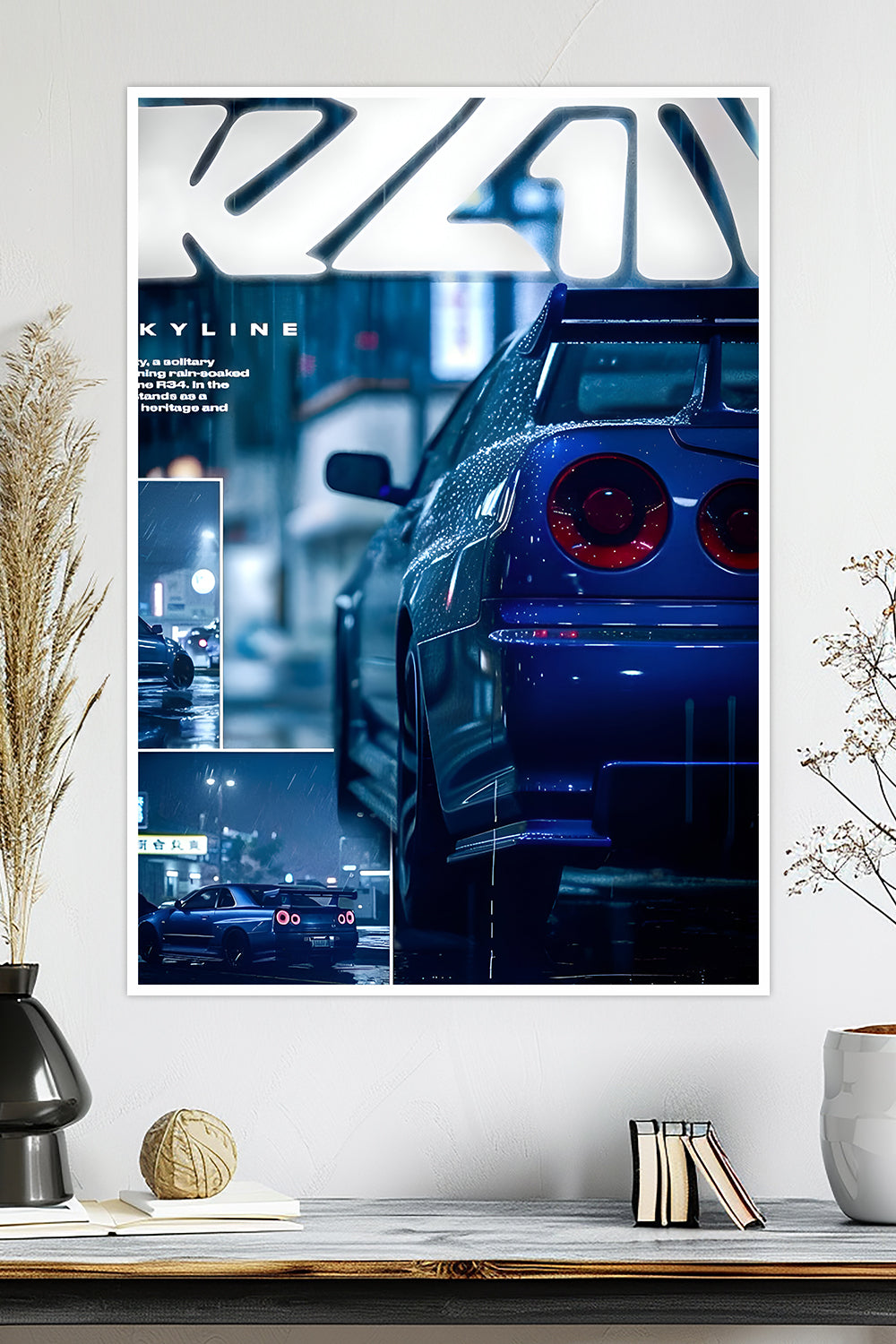 Nissan Skyline GT-R R34 | Night City | Car Poster