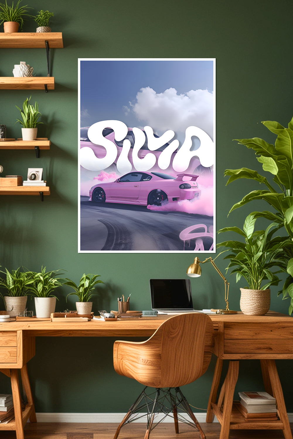 Nissan Silvia S15 | Pink Drift | Car Poster