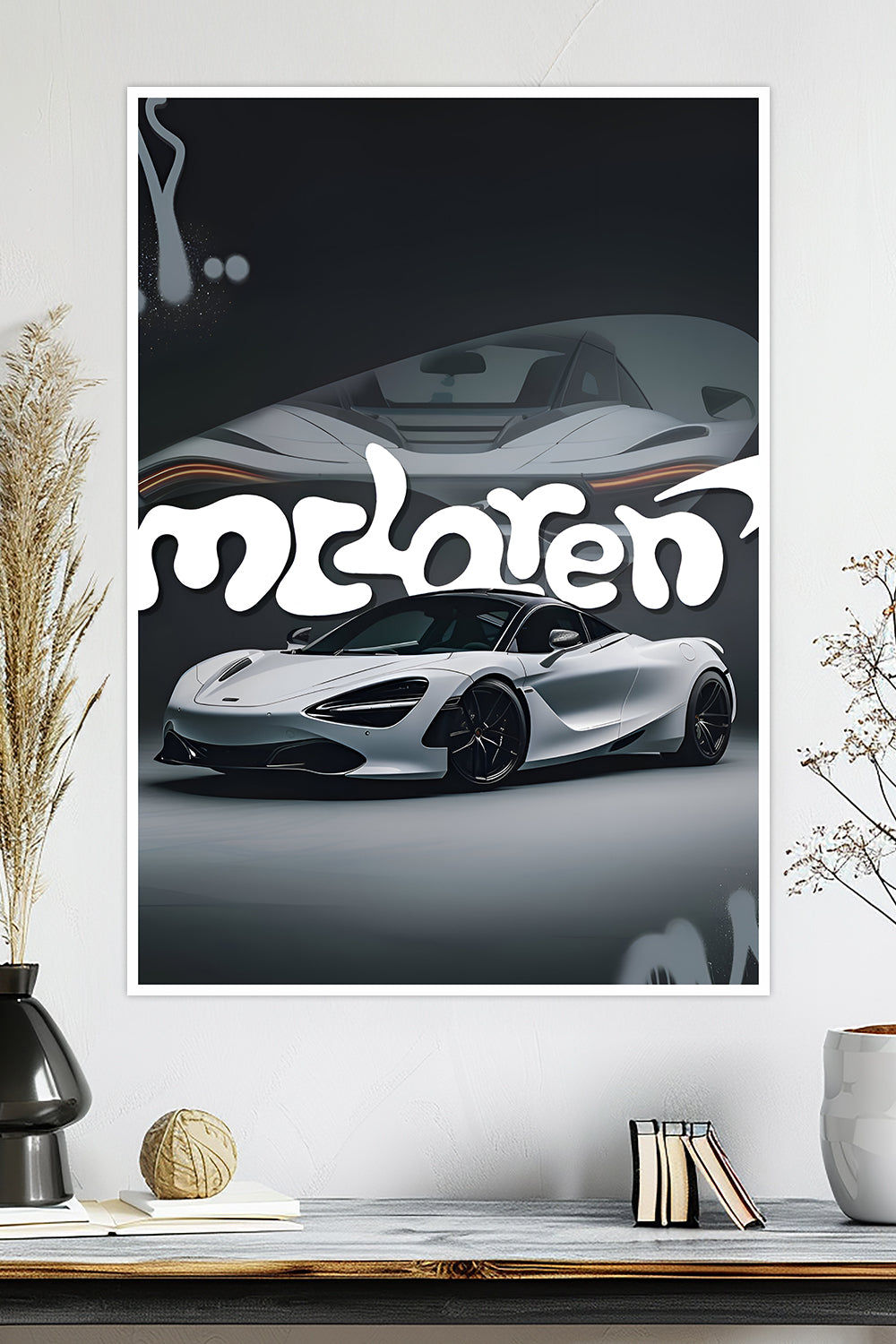 McLaren 720S | White | Car Poster