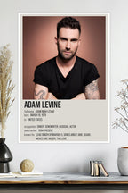 Adam Levine | Maroon 5 | Music Poster