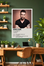 Adam Levine | Maroon 5 | Music Poster