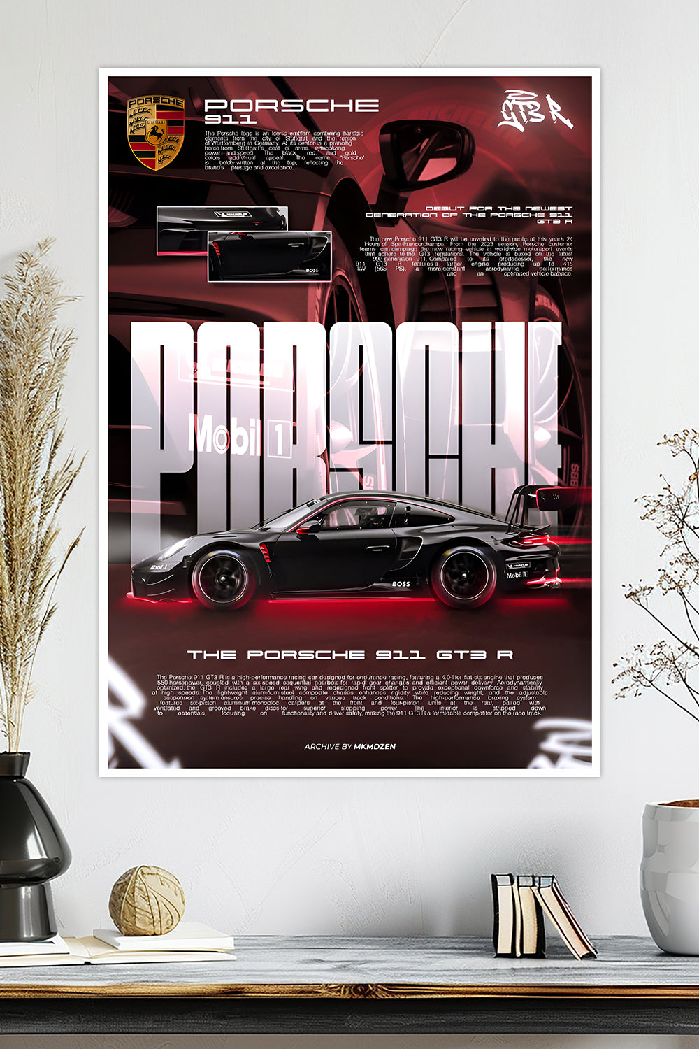 Porsche 911 GT3 R | Car Poster