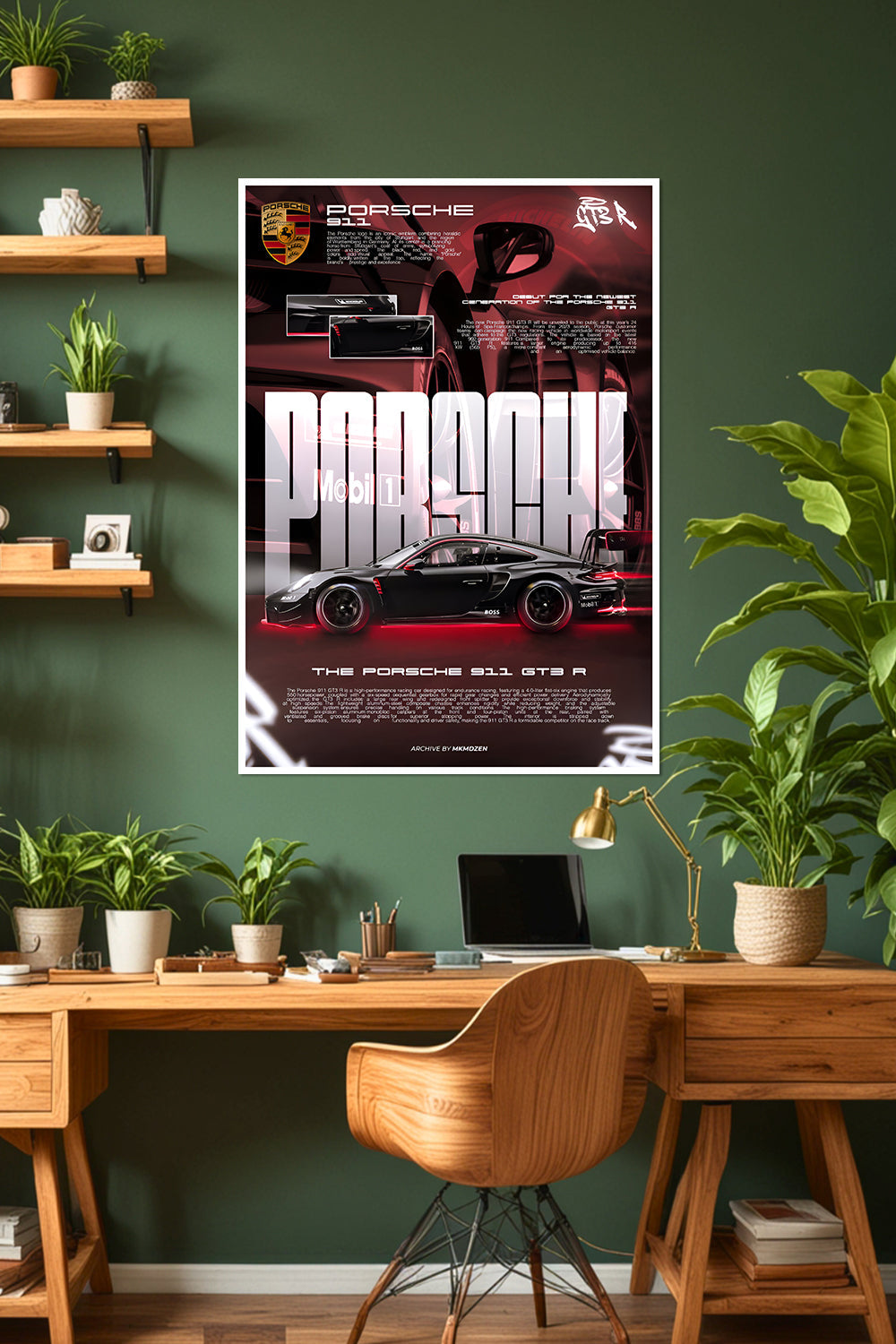 Porsche 911 GT3 R | Car Poster