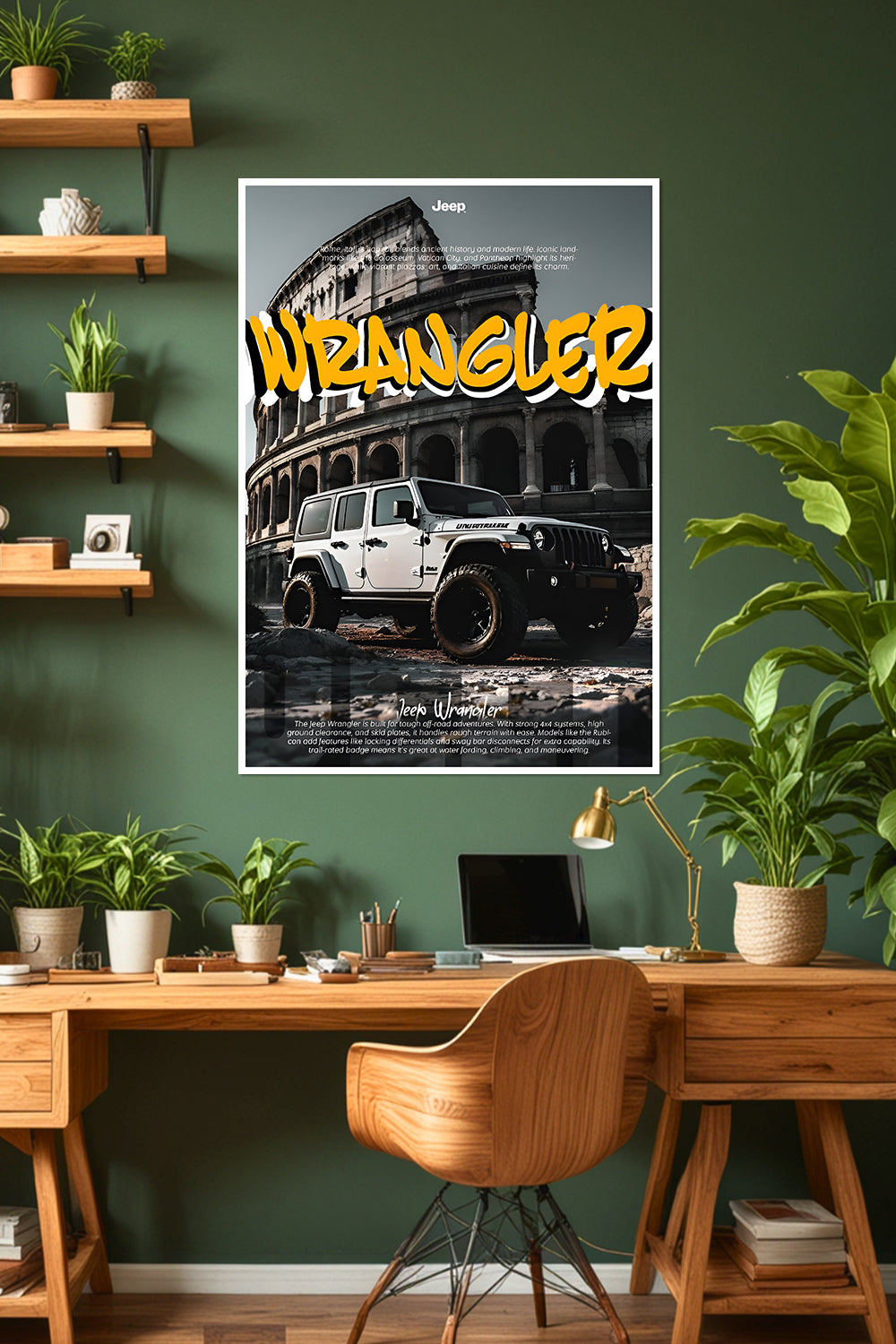 Jeep Wrangler | Colosseum | Car Poster
