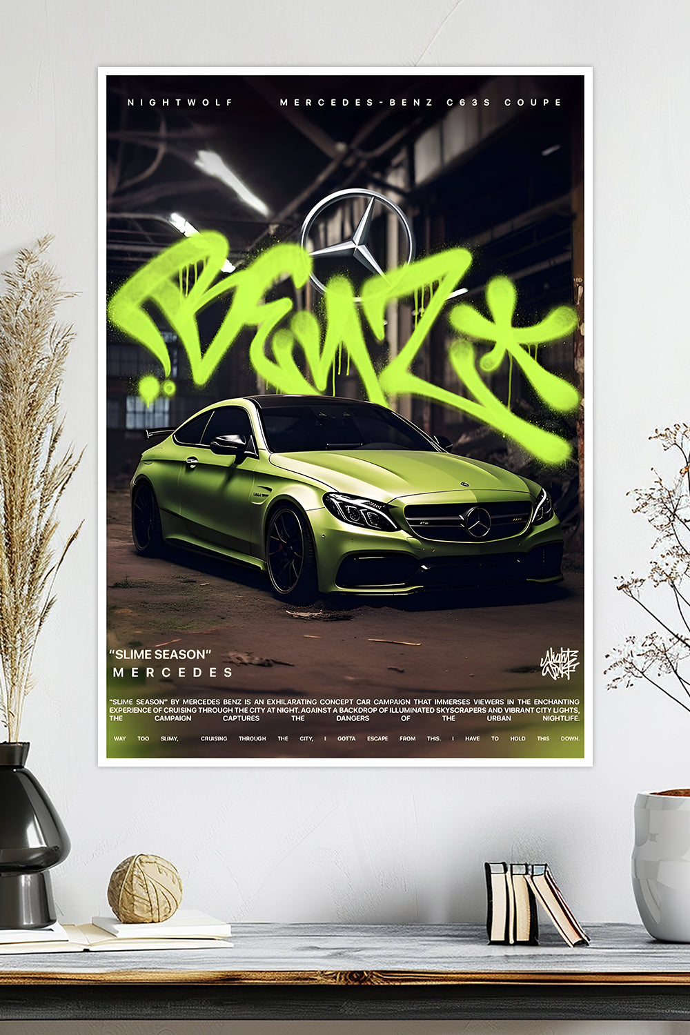Mercedes-Benz C63S Coupe | Car Poster