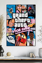 Grand Theft Auto: Vice City Poster | GTA VC | Game Poster