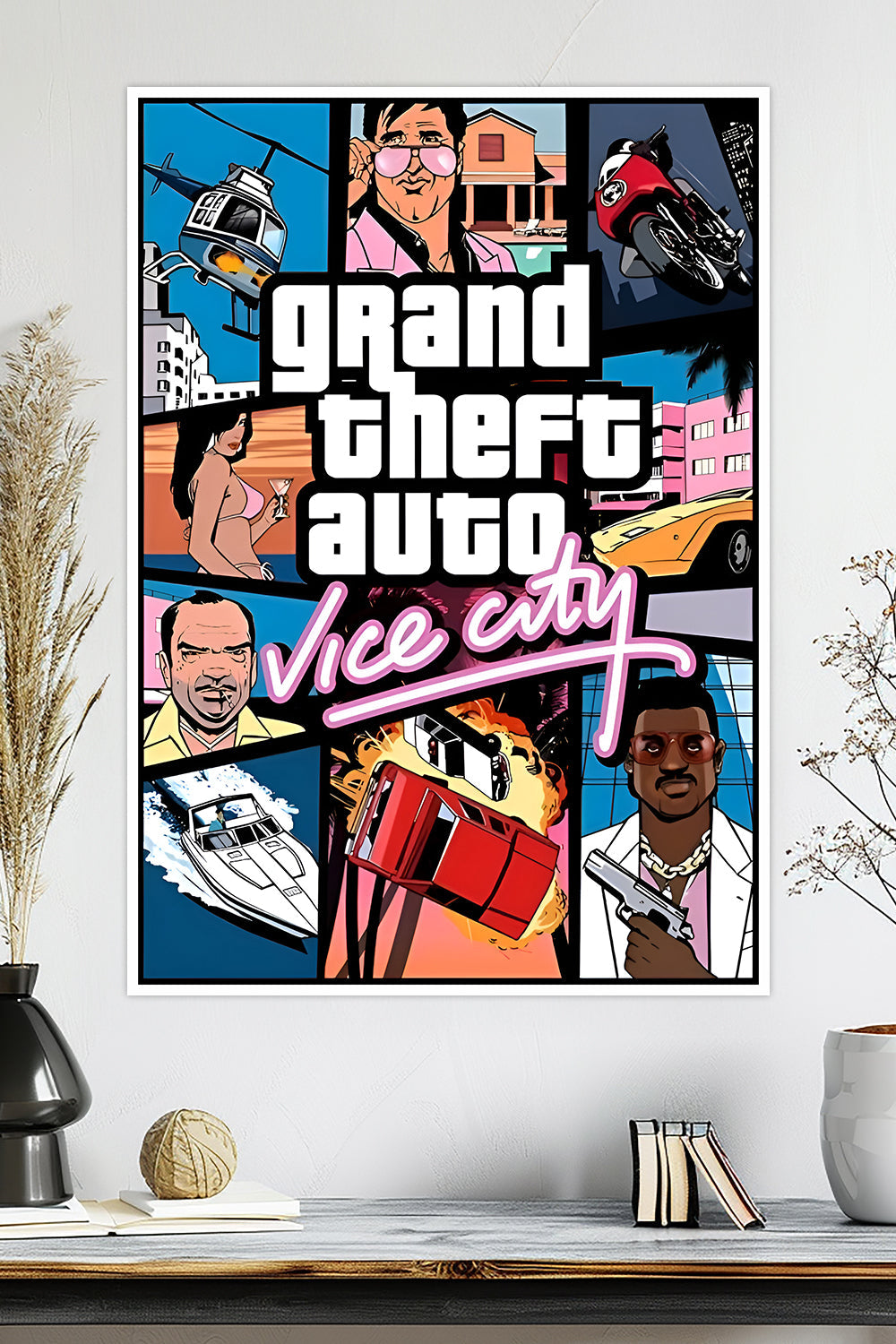 Grand Theft Auto: Vice City Poster | GTA VC | Game Poster