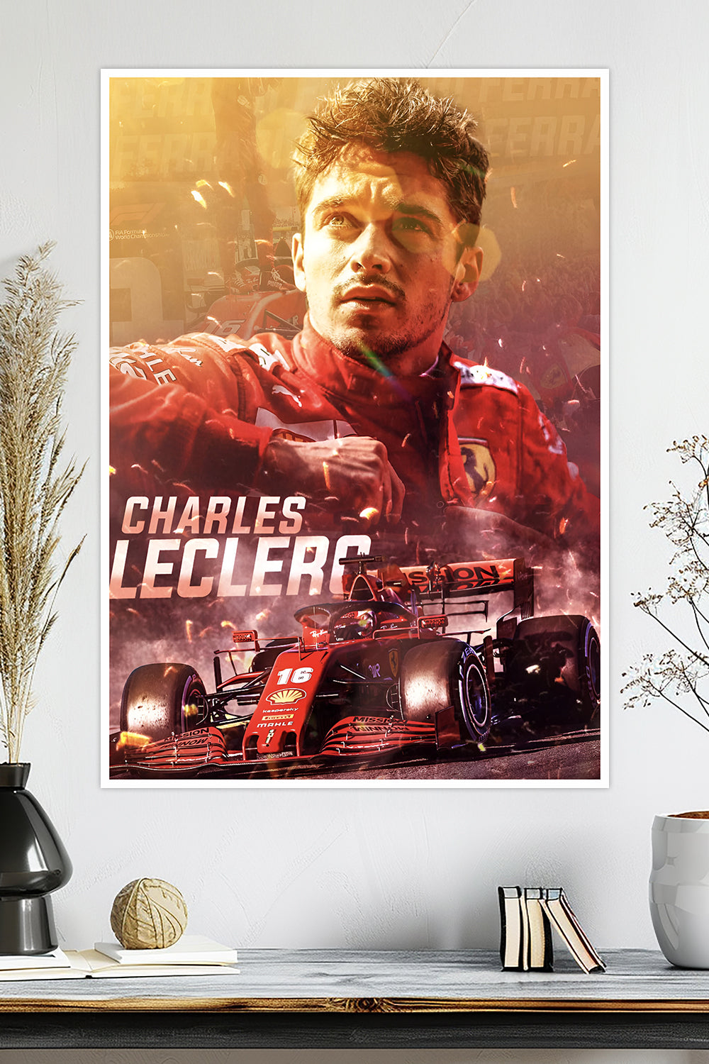 Charles Leclerc | Ferrari F1 | F1 Racing Poster