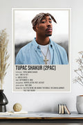 Tupac Shakur (2Pac) | Hip-Hop Legend | Rap Icon | Music Poster