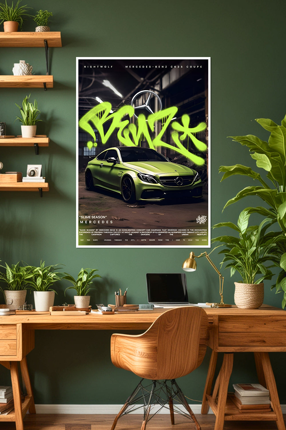 Mercedes-Benz C63S Coupe | Car Poster