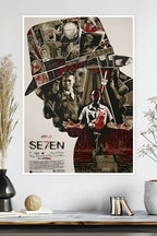 Se7en | Brad Pitt & Morgan Freeman | Movie Poster