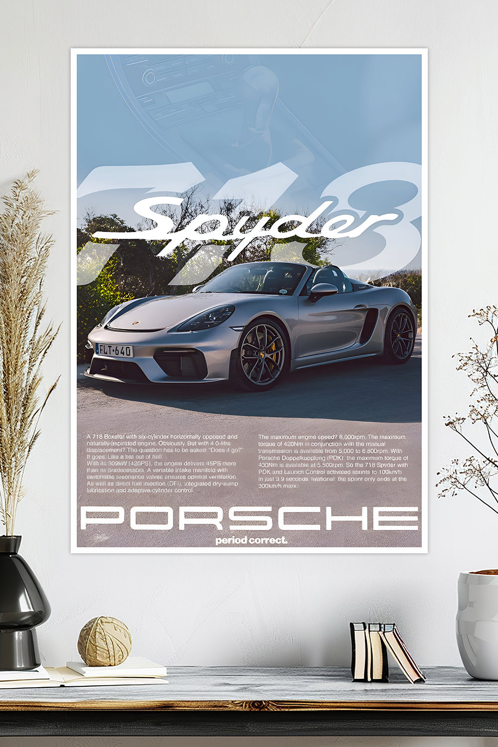 Porsche 718 Spyder | Car Poster