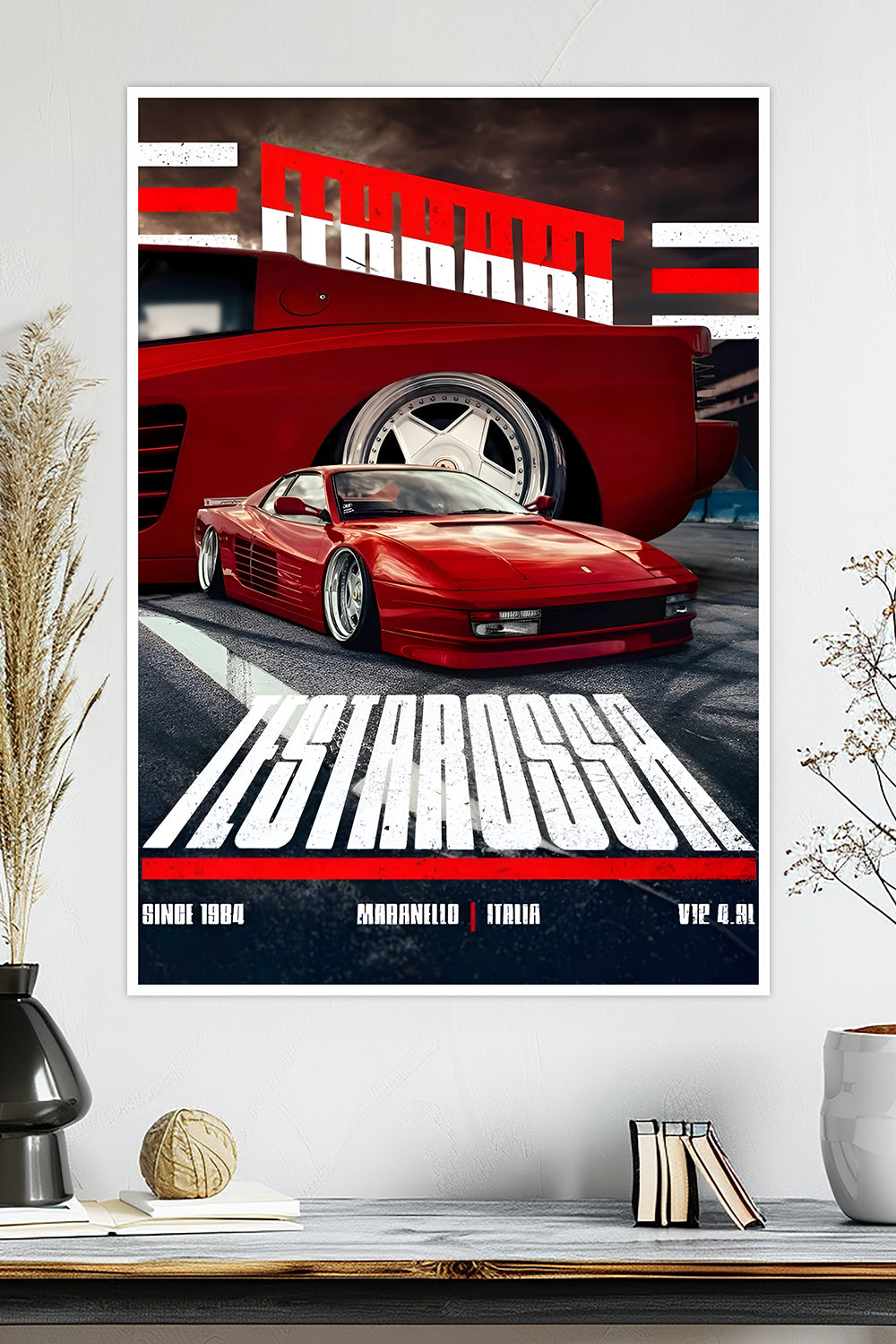 Ferrari Testarossa | Since 1984 | Car Poster