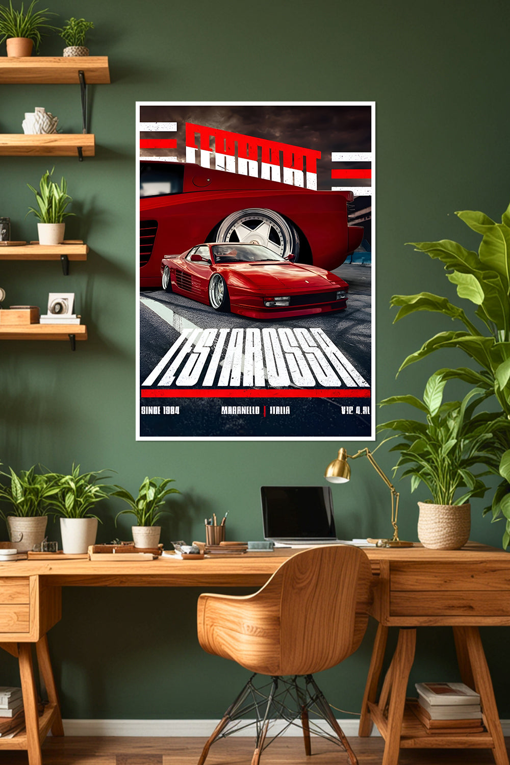 Ferrari Testarossa | Since 1984 | Car Poster