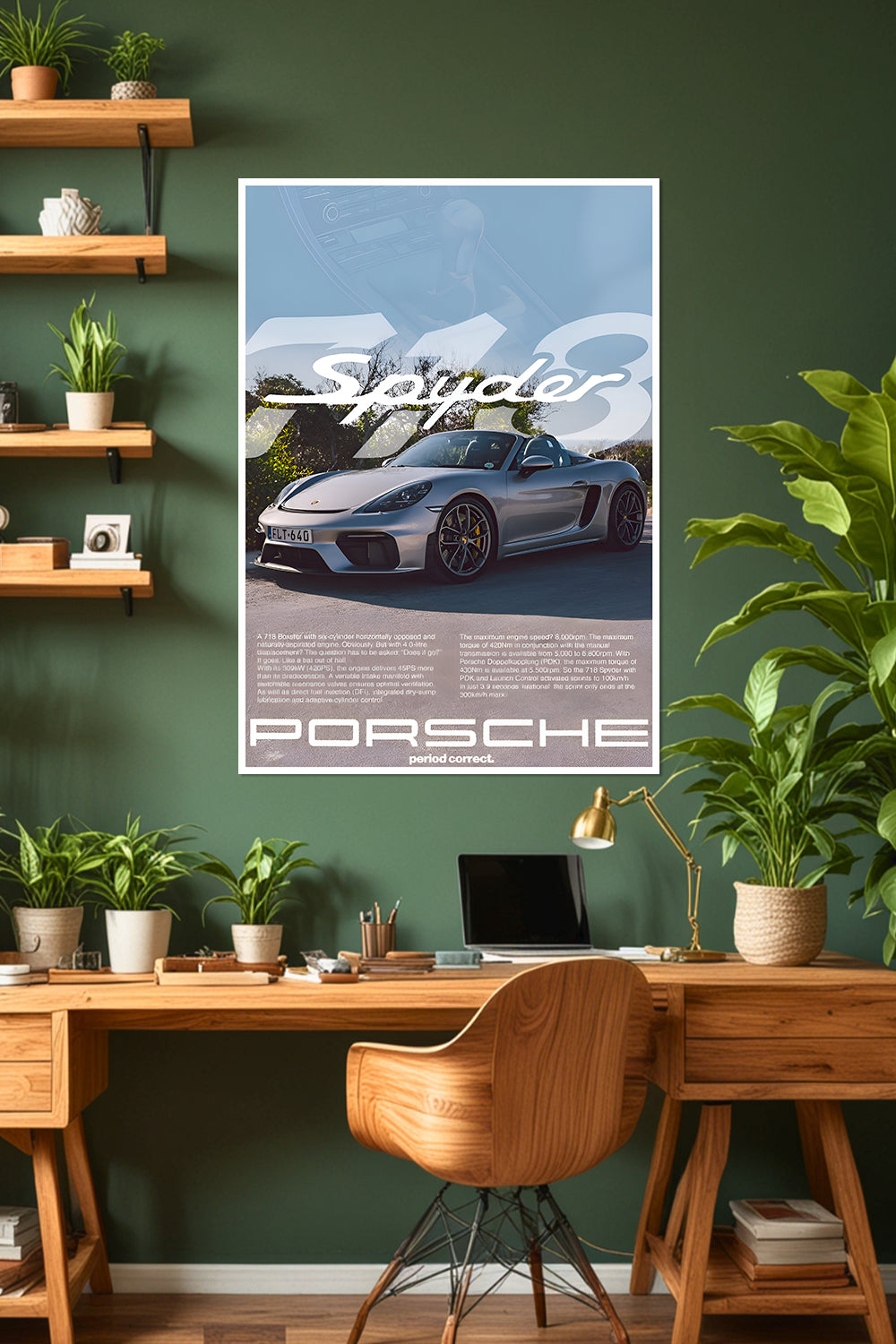 Porsche 718 Spyder | Car Poster