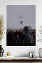 Fire and Blood | Game of Thrones | Daenerys Targaryen | TV-Series Poster