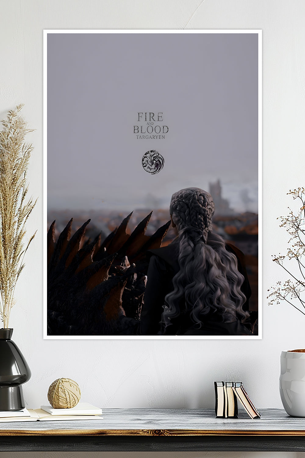 Fire and Blood | Game of Thrones | Daenerys Targaryen | TV-Series Poster