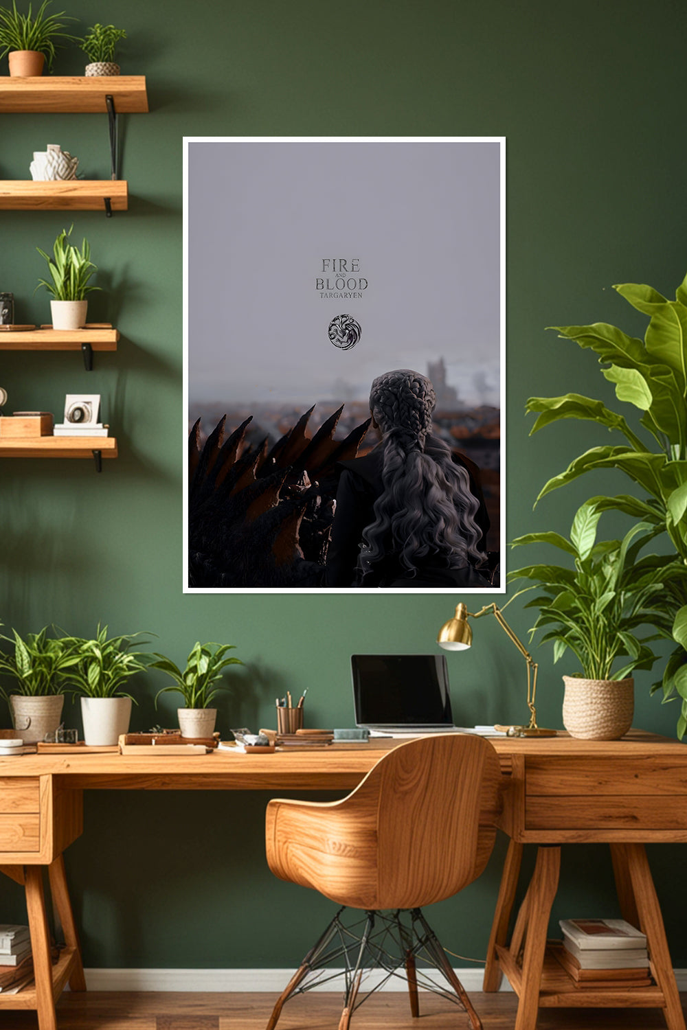 Fire and Blood | Game of Thrones | Daenerys Targaryen | TV-Series Poster