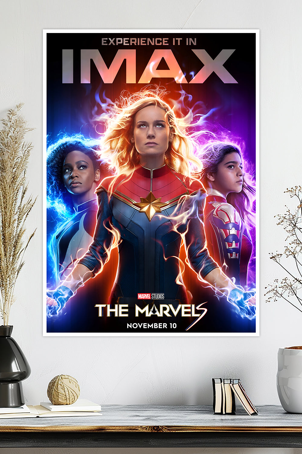 The Marvels | Captain Marvel, Ms. Marvel & Monica Rambeau | Marvel Poster