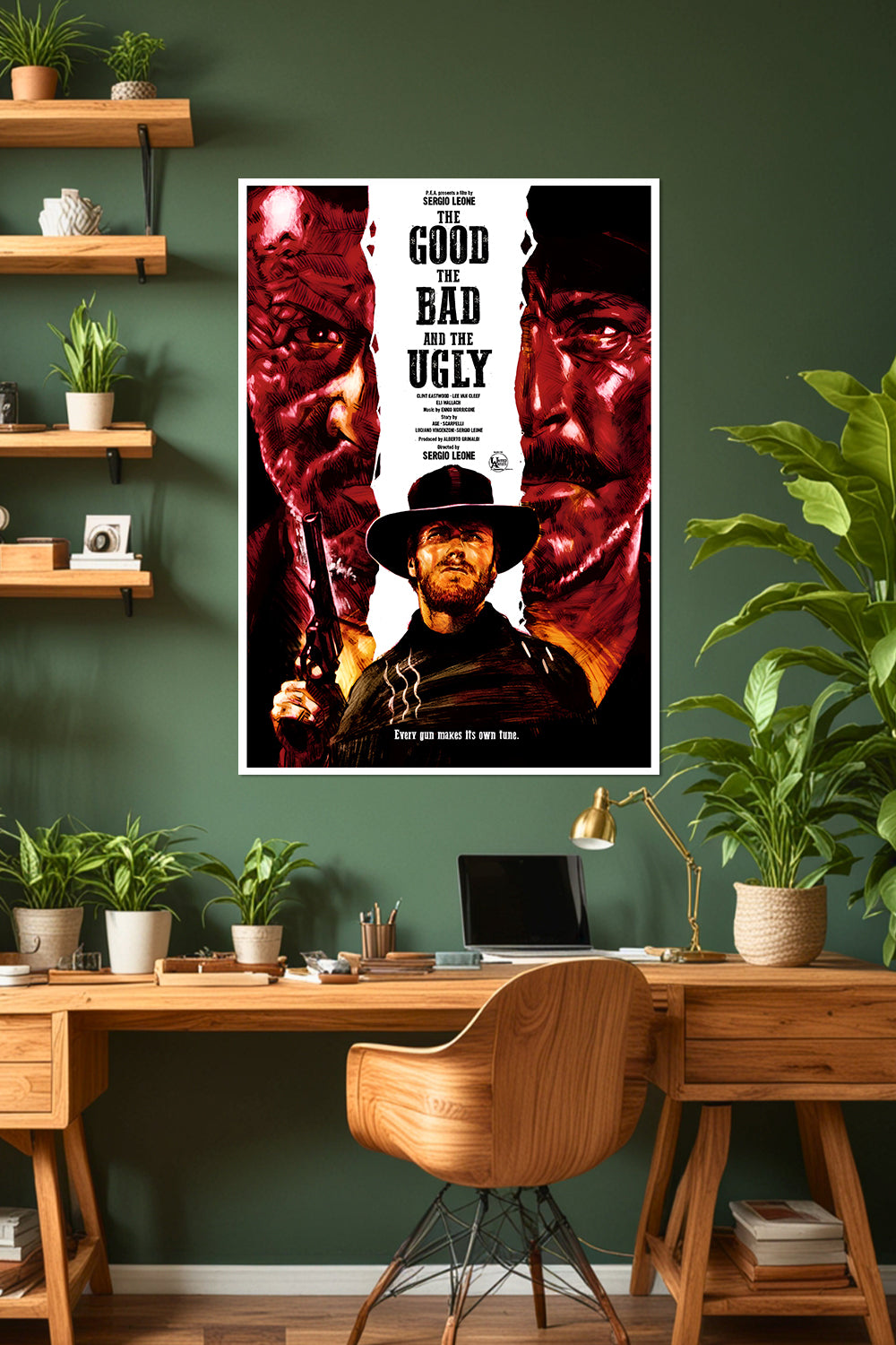 The Good, the Bad and the Ugly | Leone's Spaghetti | Movie Poster